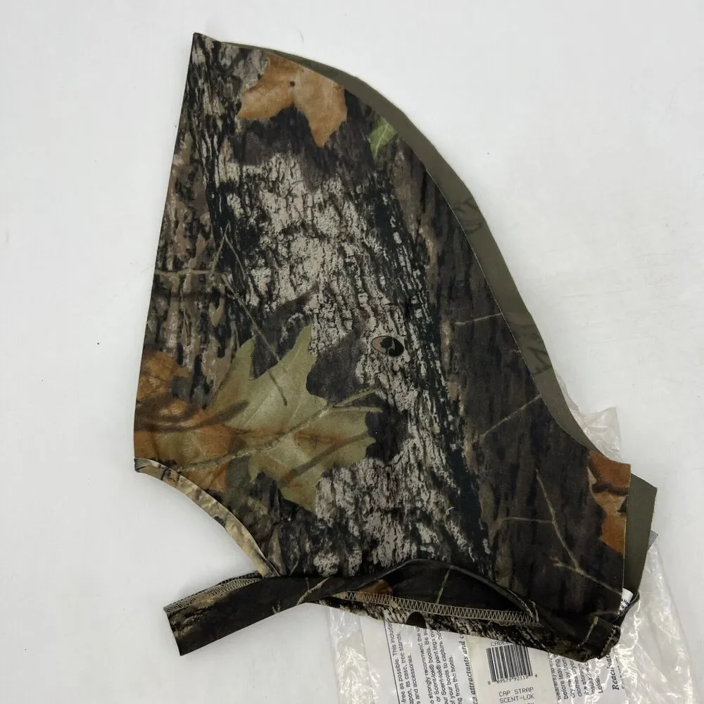 Vintage Cabelas Cap Strap Face Mask‎ Mens OSFA Camo Hunting Scentlok Made USA